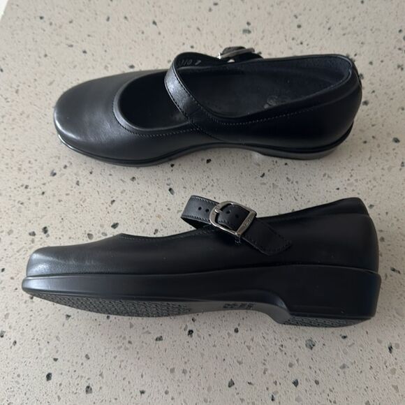SAS Black Classic Leather Mary Jane Shoes Comfortable Women’s Size 4 Made in USA - Picture 2 of 12